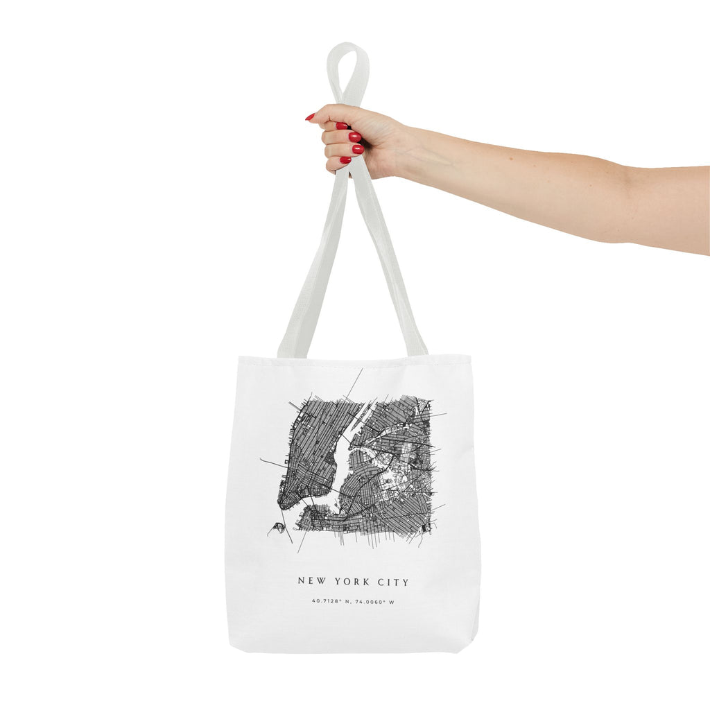 New York City Map Tote Bag