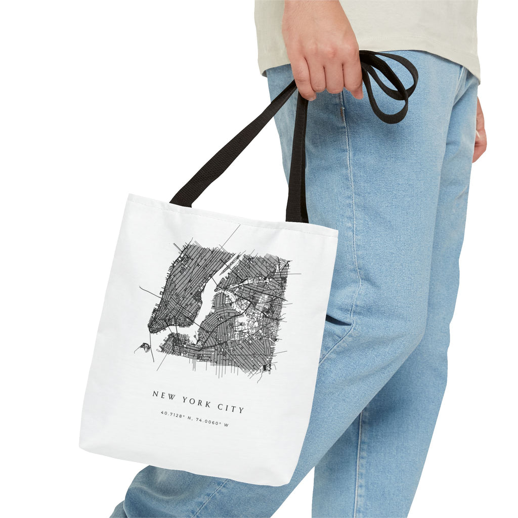New York City Map Tote Bag