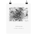 Jerusalem Minimalist City Map Poster