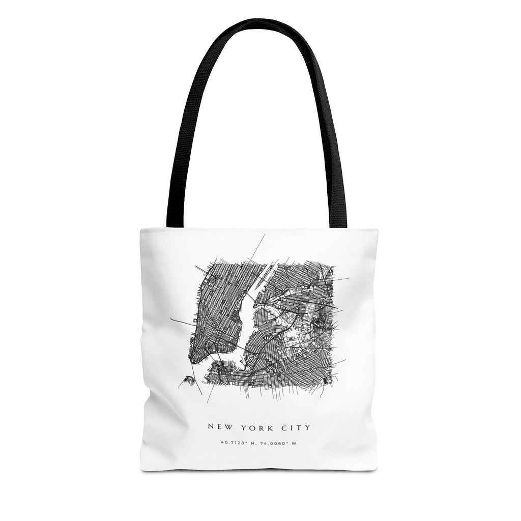 New York City Map Tote Bag