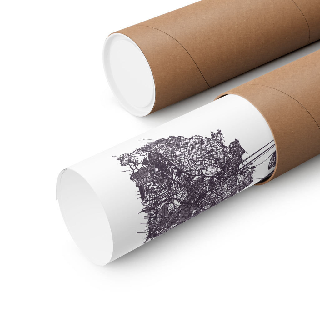 Istanbul City Map Poster