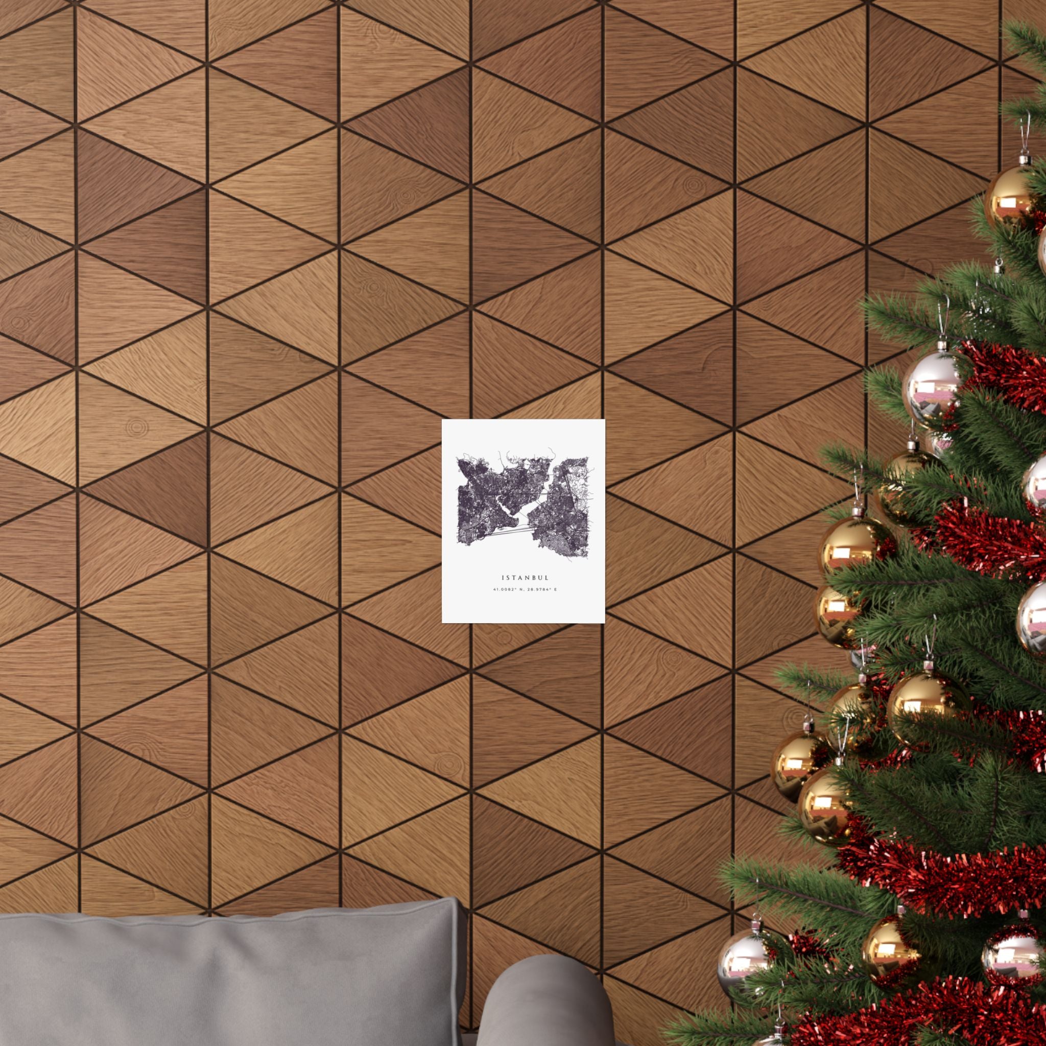 Istanbul City Map Poster