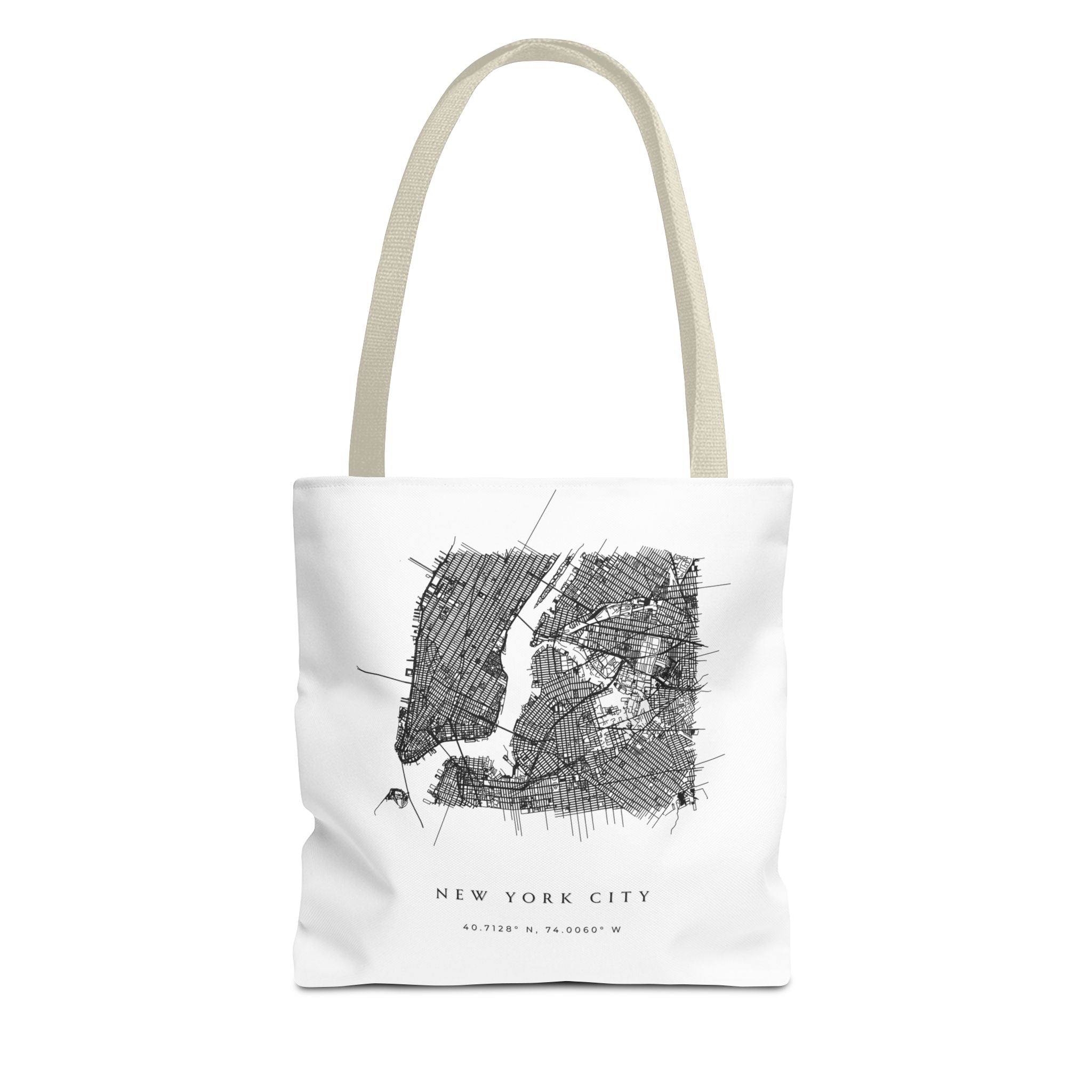 New York City Map Tote Bag